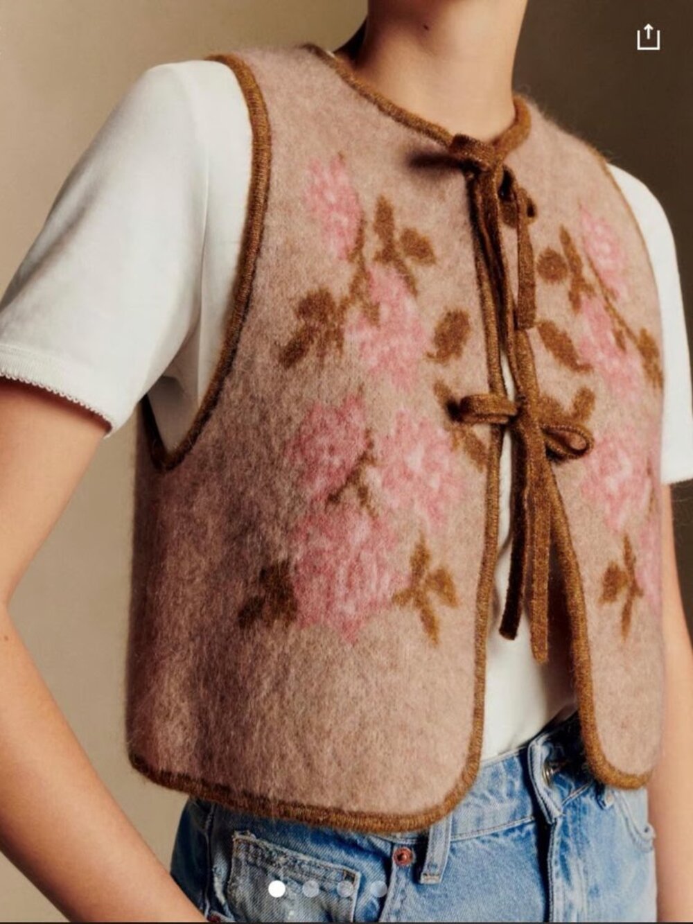 Sezane Pepy Cardigan Floral Sz S